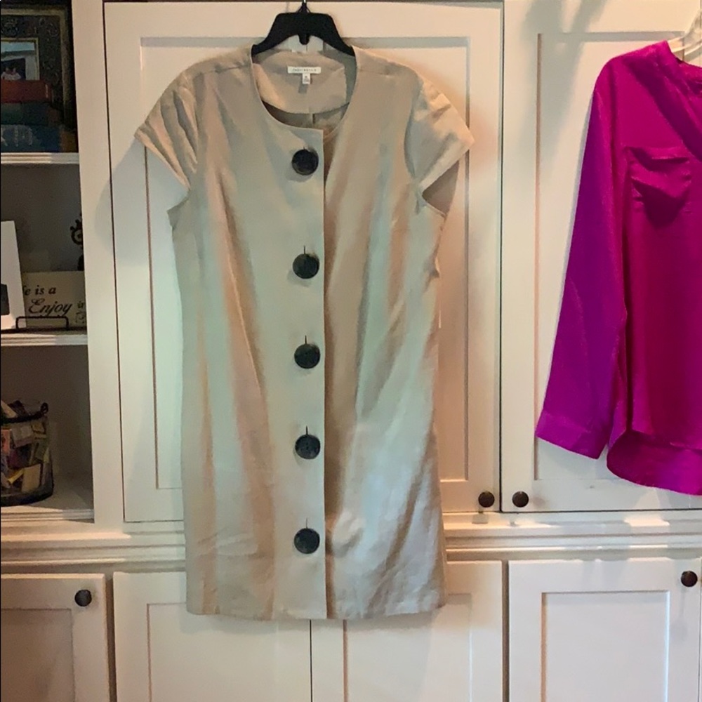 Khaki button up dress